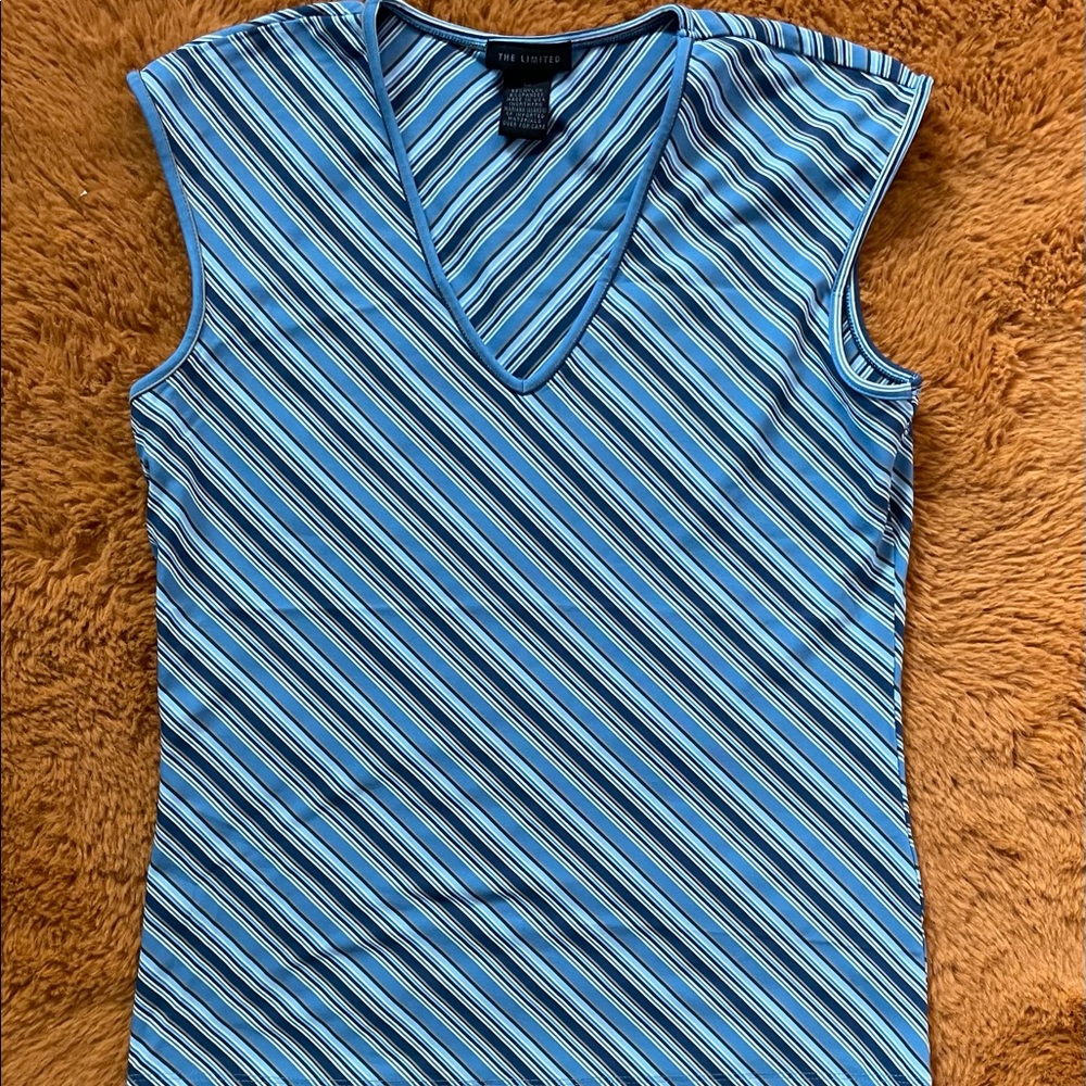 The Limited Blue Stripped Tank Top